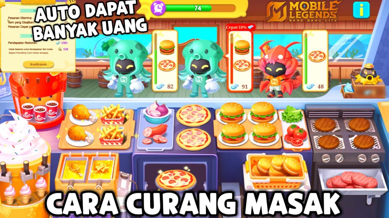 CARA CURANG DAPAT BANYAK UANG DI EVENT MASAK SPONGEBOB ! MASAK OTOMATIS TANPA PERLU CAPEK & PUSING