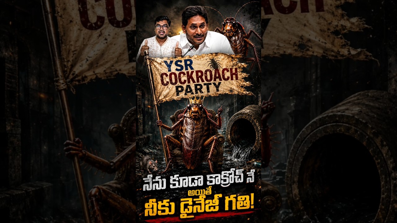 నేను కూడా కాక్రోచ్ నే:YSRCP Cockroach Party