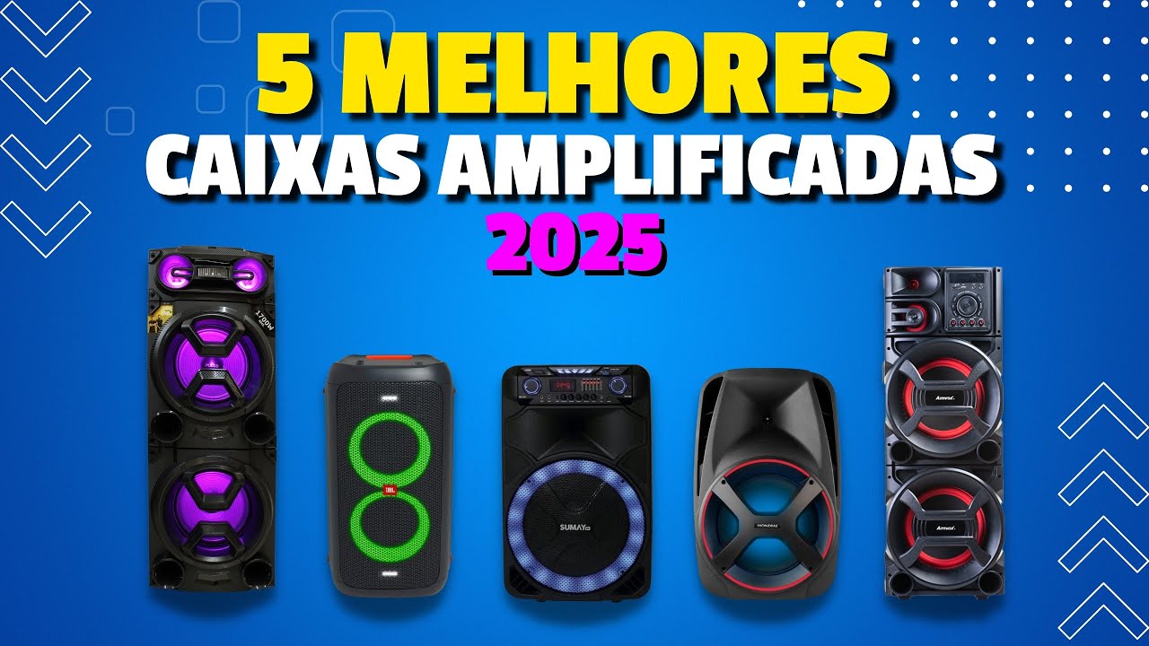 ✅[INCRÍVEL] Melhores CAIXAS DE SOM AMPLIFICADAS 2025! CAIXA BLUETOOTH POTENTE, JBL, AMVOX, MONDIAL