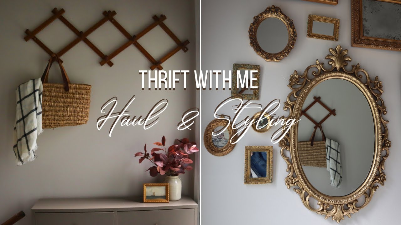 Thrift With Me Thrift Styling | Entryway Makeover | Vintage Thrift Styling