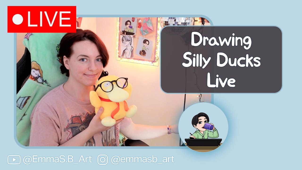 Drawing Silly Ducks Live! Daffodil, and leprechaun Silly Ducks & showing watercolor dog portraits