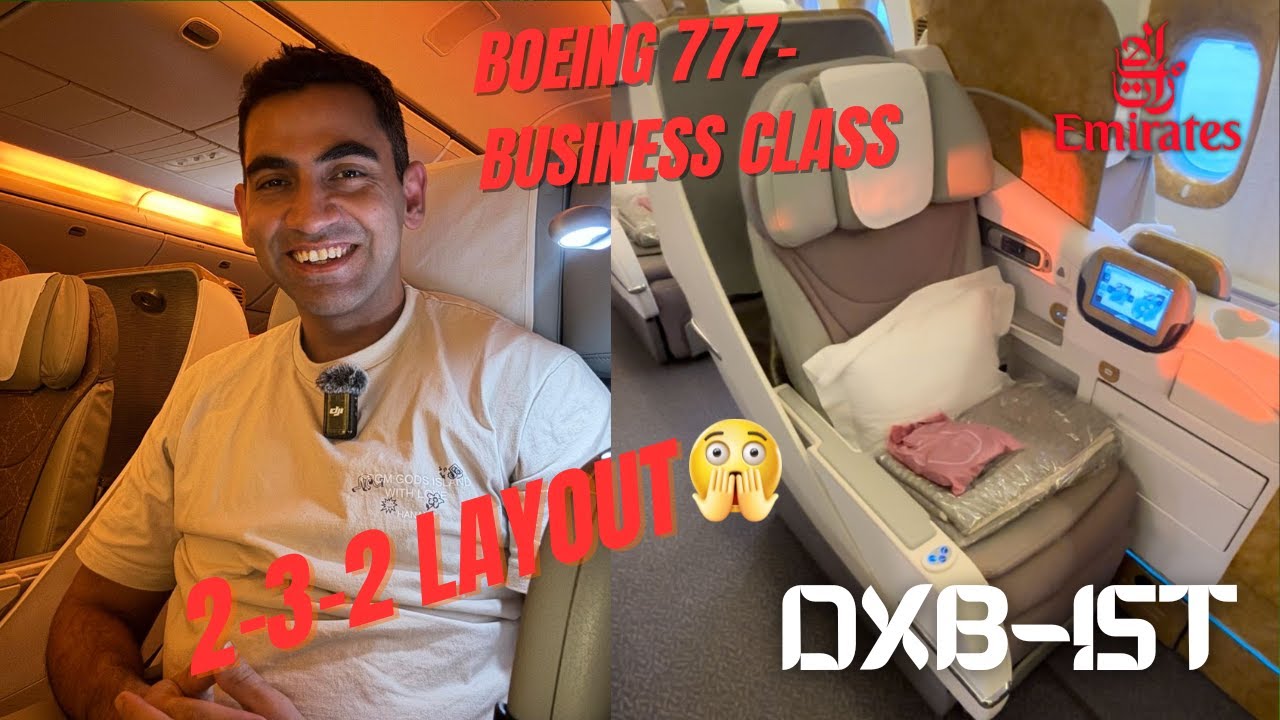 2-3-2 in Business Class?! Emirates 777 Business Experience from Dubai to Istanbul