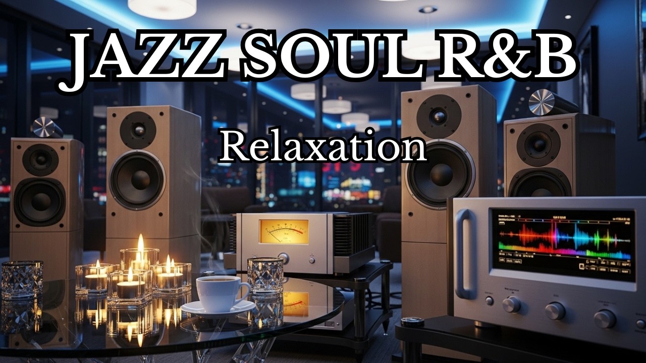 Smooth Jazz, Soul R&B Instrumental 🌧️ | Rainy City Café Lounge for Relax & Focus
