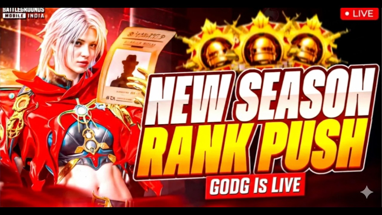 CONQUEROR RANK PUSH STREAM#BGMI #GODGISLIVE