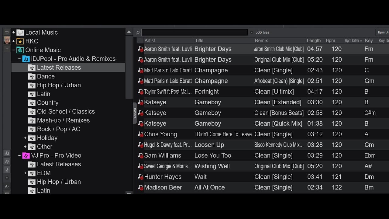 Quick n' Dirty - iDJPool and VJPro now shows key information