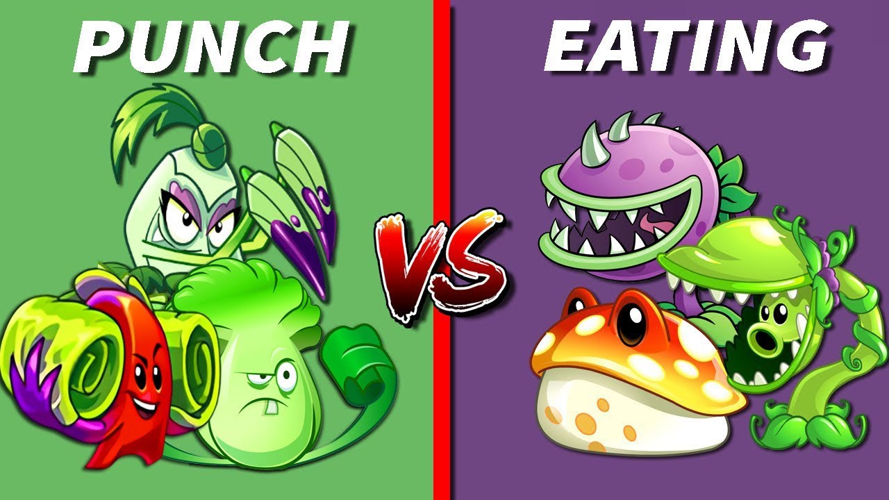 Team PUNCH vs EAT - Who Will Win? - PvZ 2 Team Plant vs Team Plant