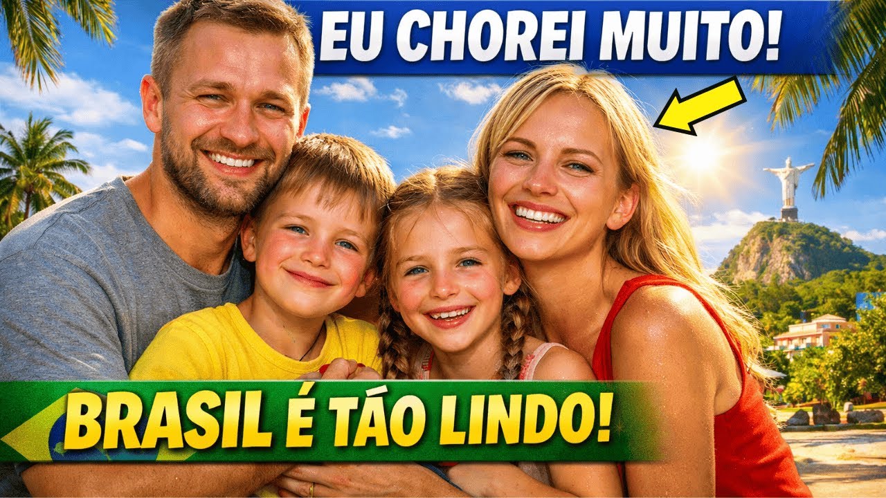 Família russa se emociona com a liberdade e o sol do Brasil: “Nunca vivemos algo tão real”