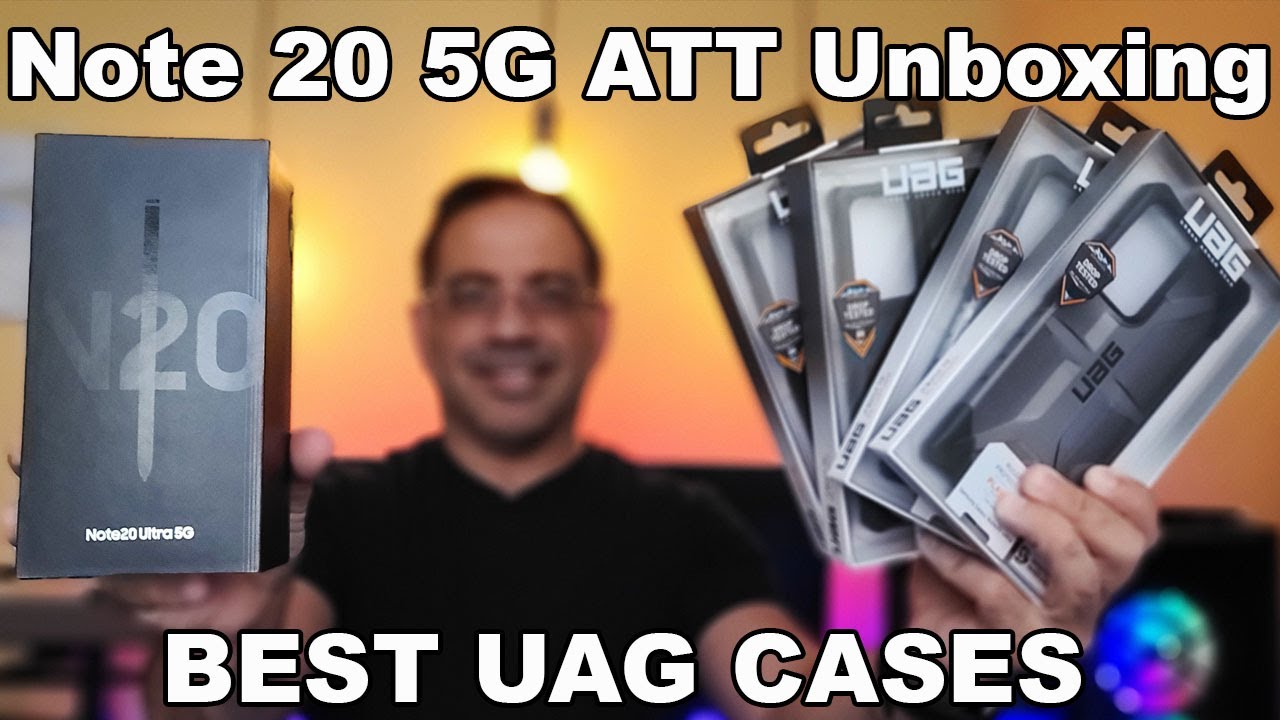Samsung Note 20 Ultra 5G ATT Unboxing & FULL Urban Armor Gear Case Line