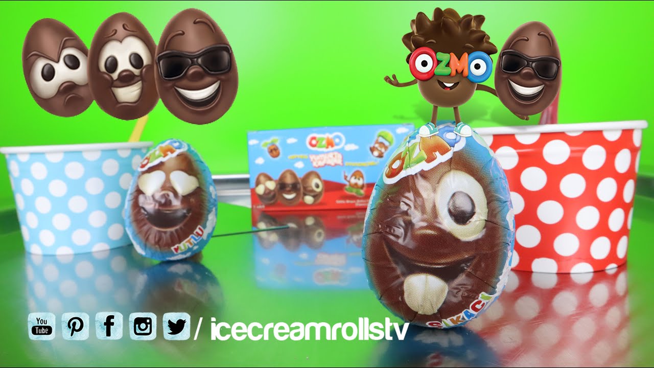 Ice Cream Rolls | Ozmo Surprise Eggs, Opening, Unboxing and How To Make Ice Cream | ASMR Satisfying
