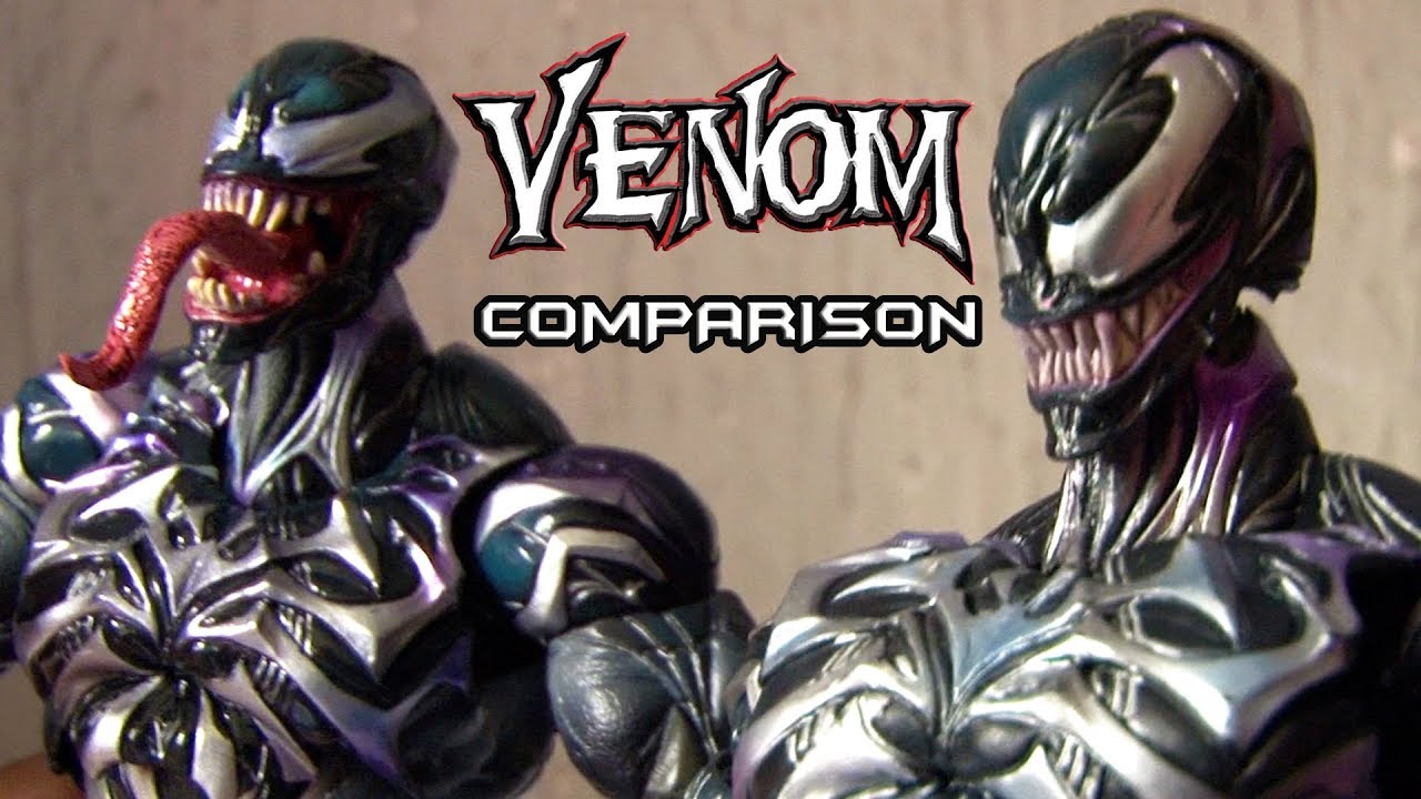Venom Play Arts Kai - Authentic vs KO Knock Off Bootleg Comparison / Unboxing