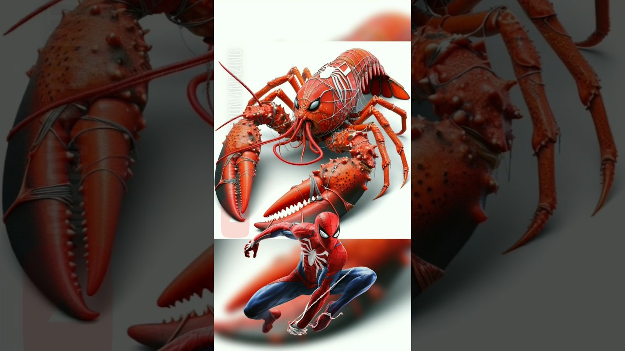 superhero but lobster 💥 Avengers vs DC - All Marvel characters #marvel #shorts #avengers