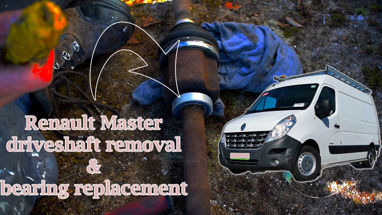 Renault master easy driveshaft and bearing removal - no special tools