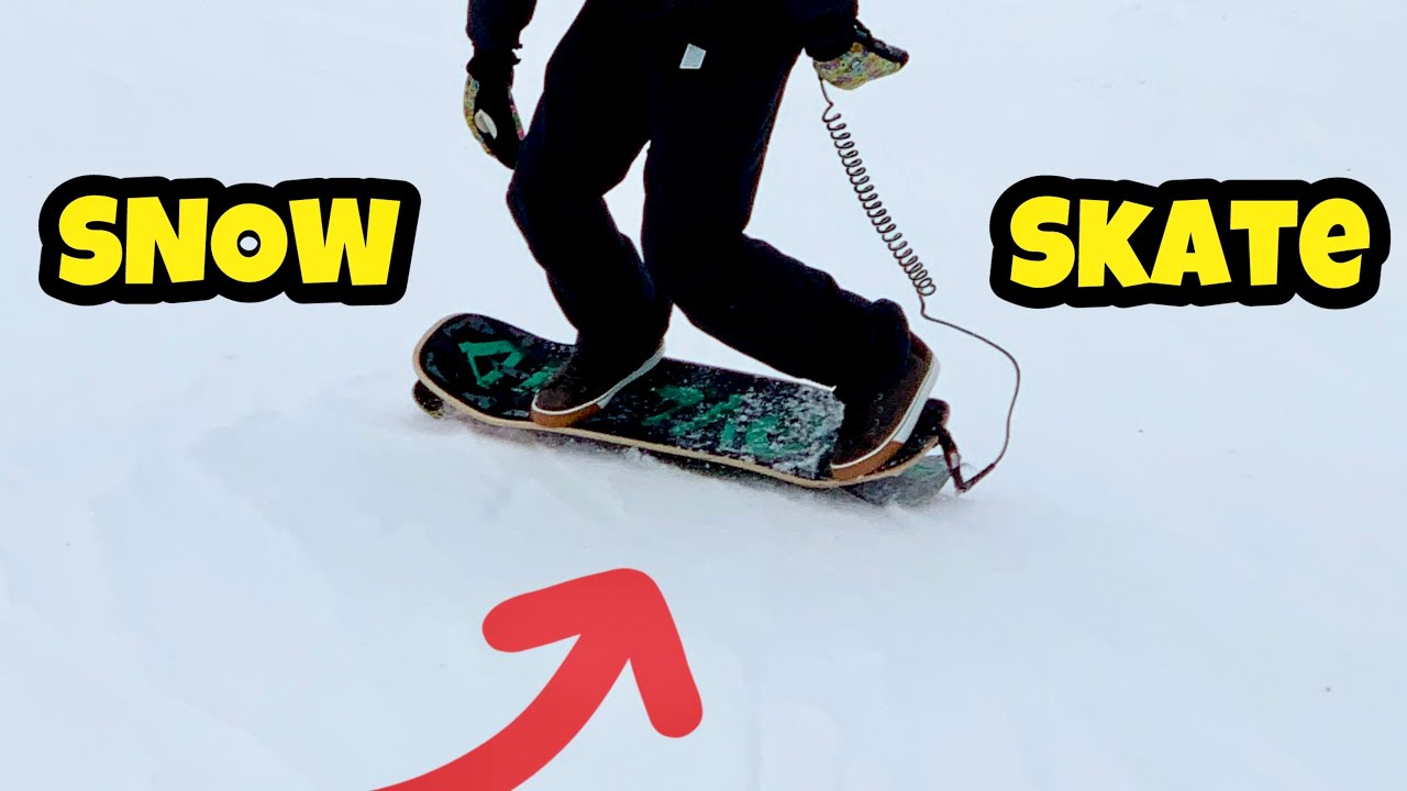 SNOW Skateboard?! 🛹 SNOWSKATE on The Mountain [Everytning U Need to Know]