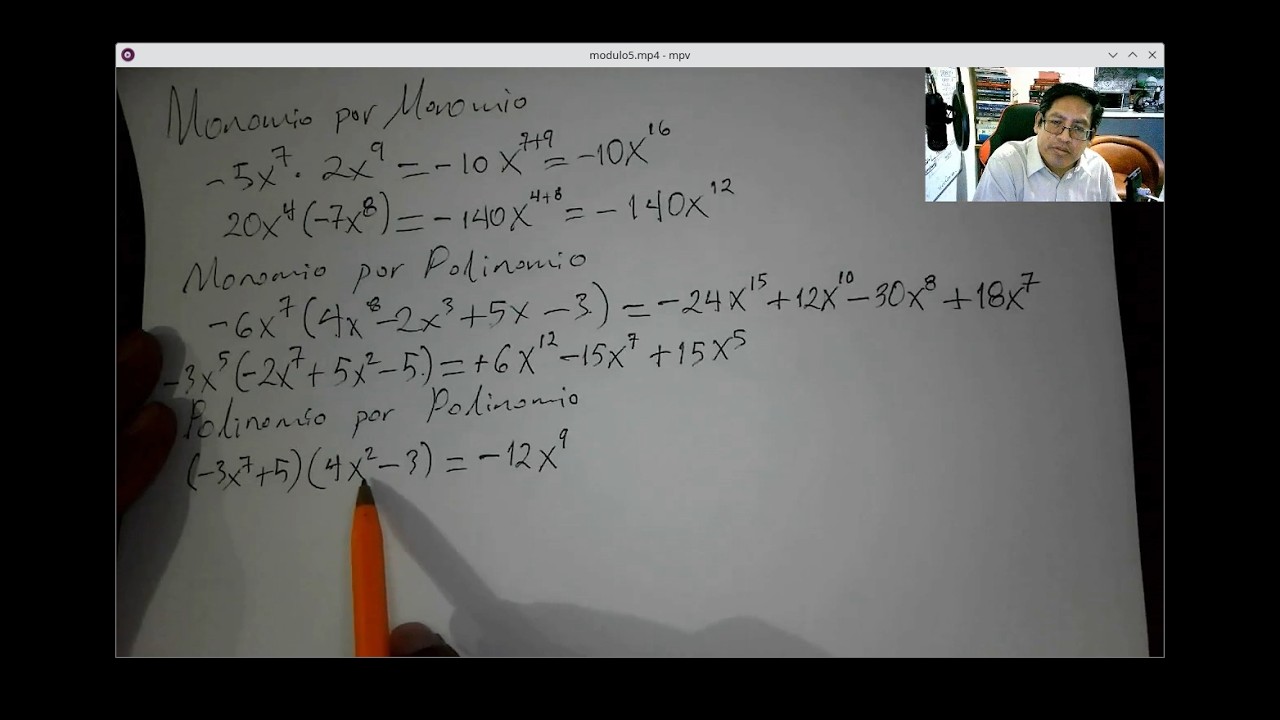 Entiende de una vez por todas las operaciones algebraicas - Módulo V: Operaciones con Polinomios