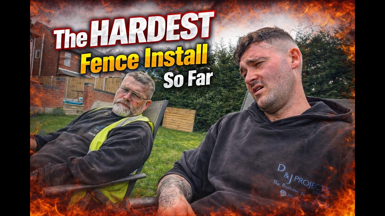 Father & Son Struggle On One Of The Hardest Fence Installs Of The Year So Far!