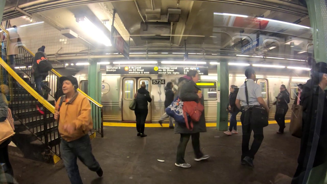⁴ᴷ⁶⁰ E Subway Train Side Window View from Jamaica Center to West 4th Street Washington Square