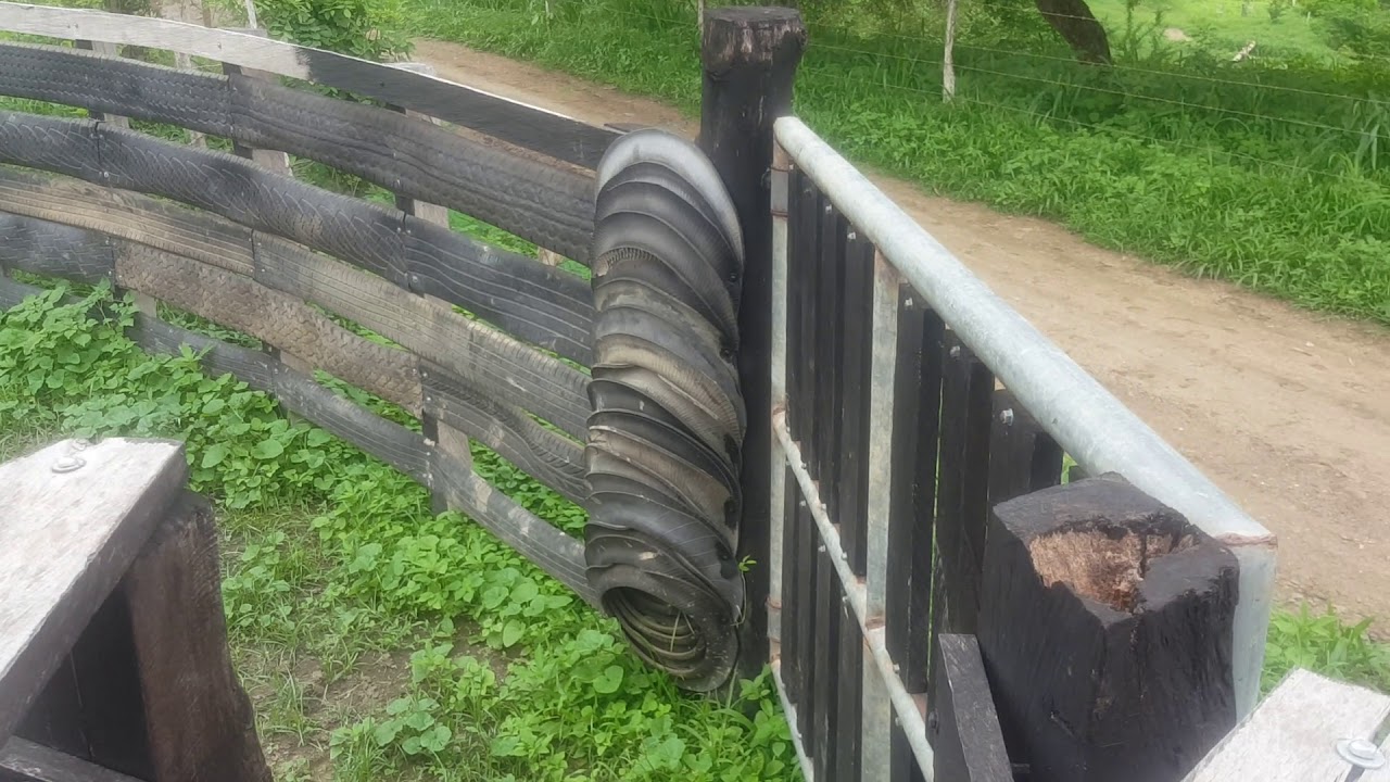 Corrales de llantas recicladas