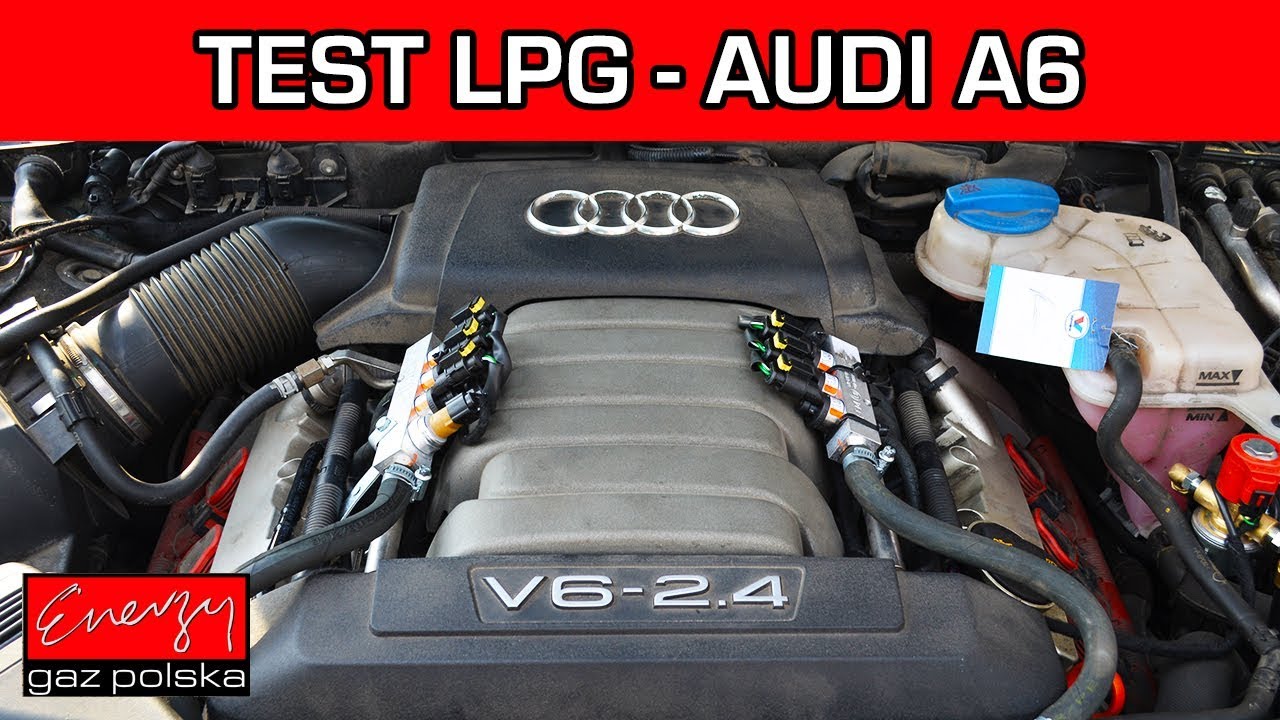 Testujemy LPG w AUDI A6 2.4 177KM 2008r z LPG w Energy Gaz Polska na auto gaz BRC SQ P&D