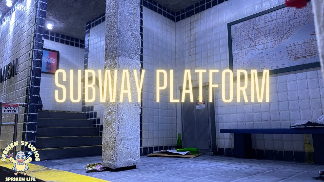 1/12 Scale Subway Platform Diorama