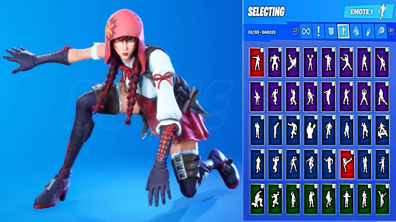 🔥 FABLE SKIN SHOWCASE WITH ALL FORTNITE DANCES & EMOTES 😱