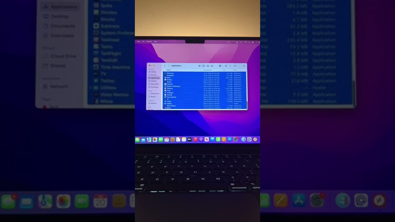 Opening 91 Apps All At Once! 🤯 #apple #macbookair #shorts