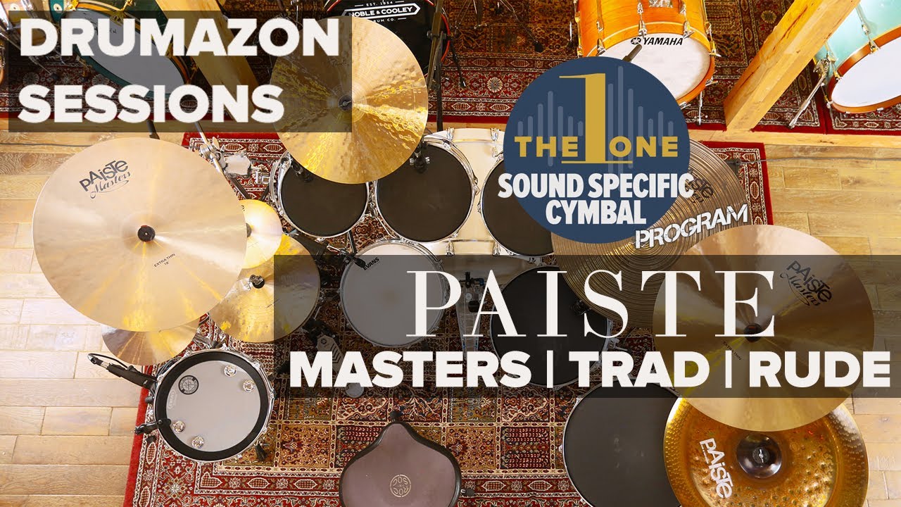 Paiste Masters, Traditional & Rude Sound Specific Cymbal Demo, Pack 15 Serial No's 0113 to 0120