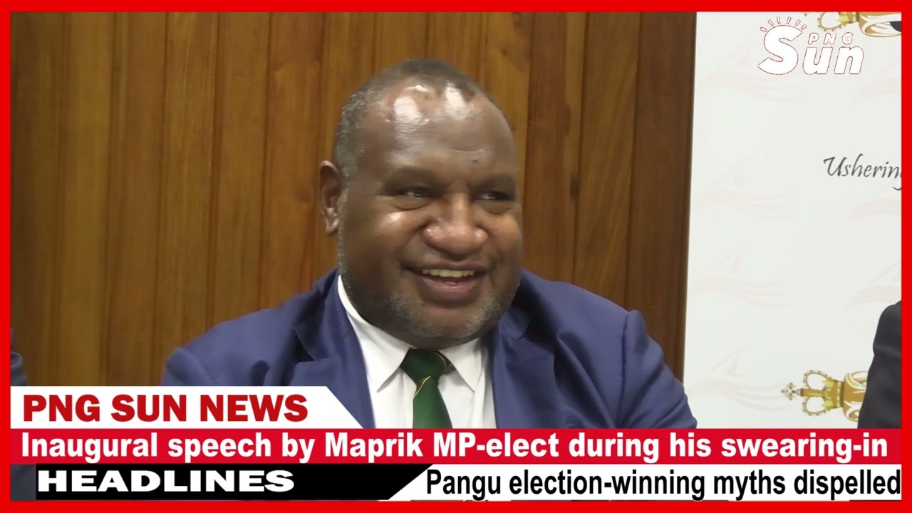 Inaugural speech by Maprik MP-elect, Libert Kapris during his swearing-in @pngsun8958