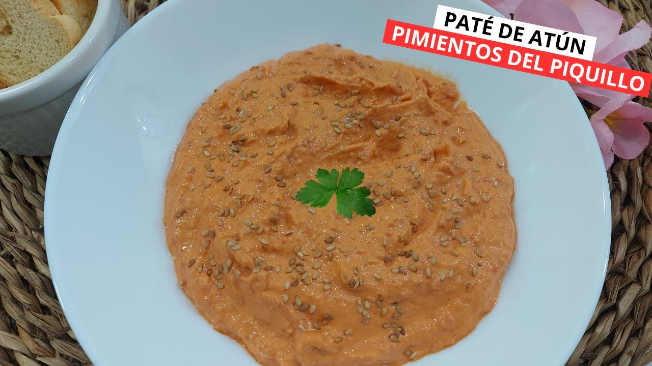 Paté de atún y pimientos del piquillo, en Monsieur Cuisine y Thermomix