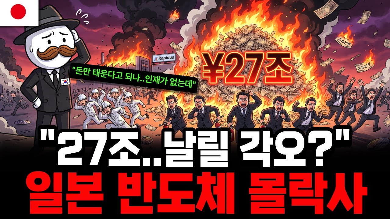 27조 쏟아붓는 일본, 삼성전자 2나노 추월한다고? | 일본 반도체 몰락기 그리고 라피더스