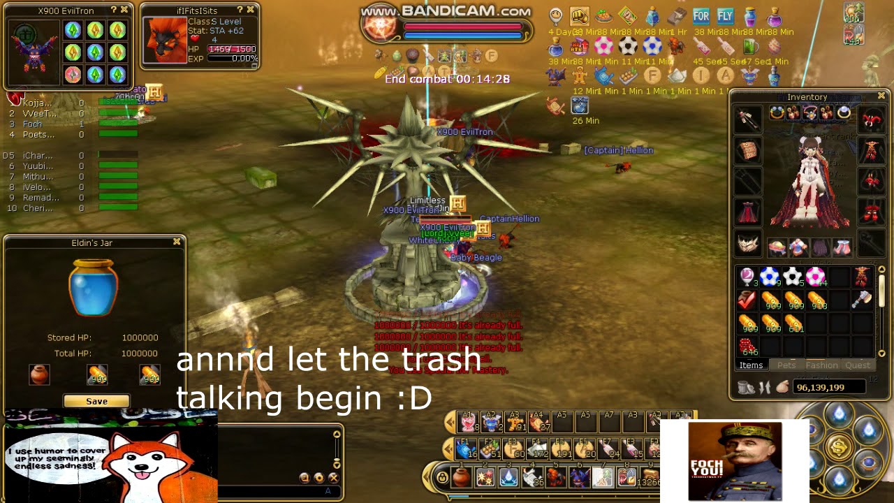 Flyff Mocomochi Guild Siege 3/24/18 {Foch} Mentalist POV
