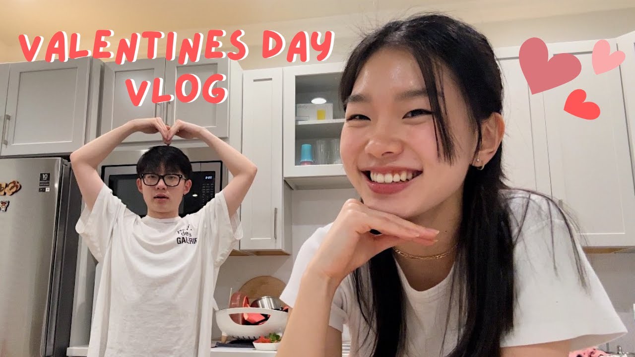 VALENTINE’S DAY VLOG 💌 making vday treats, brunch, pizza night