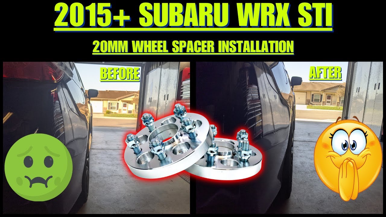 2015-2021 Subaru WRX STI: Wider Stance by Installing 20mm Wheel Spacers!