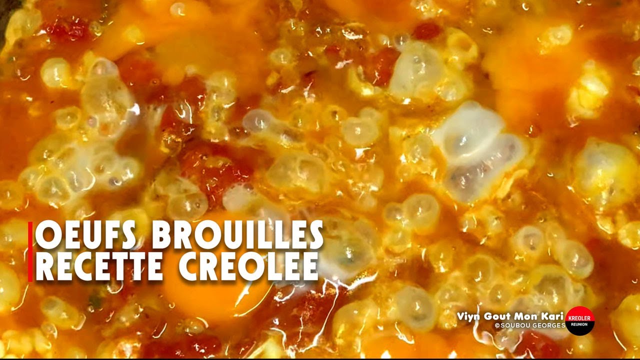 Rougail d'œufs brouillés : un délice créole express !