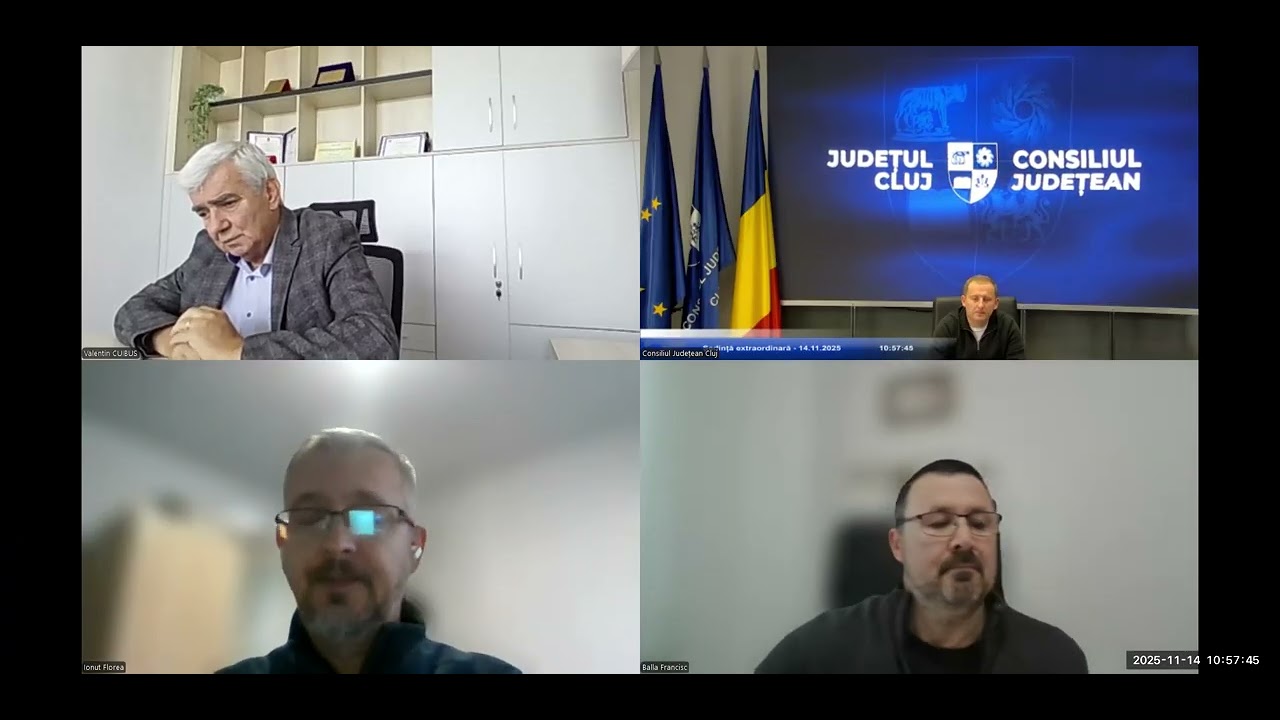 Ședință extraordinară 14.11.2025 - Consiliul Județean Cluj