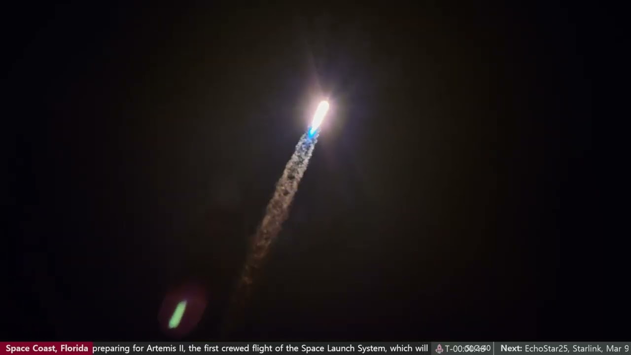 SpaceX Falcon 9 Launches EchoStar XXV from SLC-40 | Night Launch from Cape Canaveral