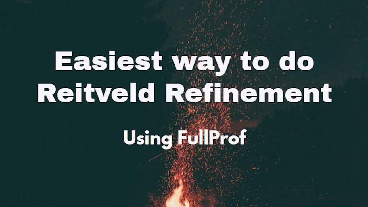 Easiest way to do Rietveld refinement using Fullprof