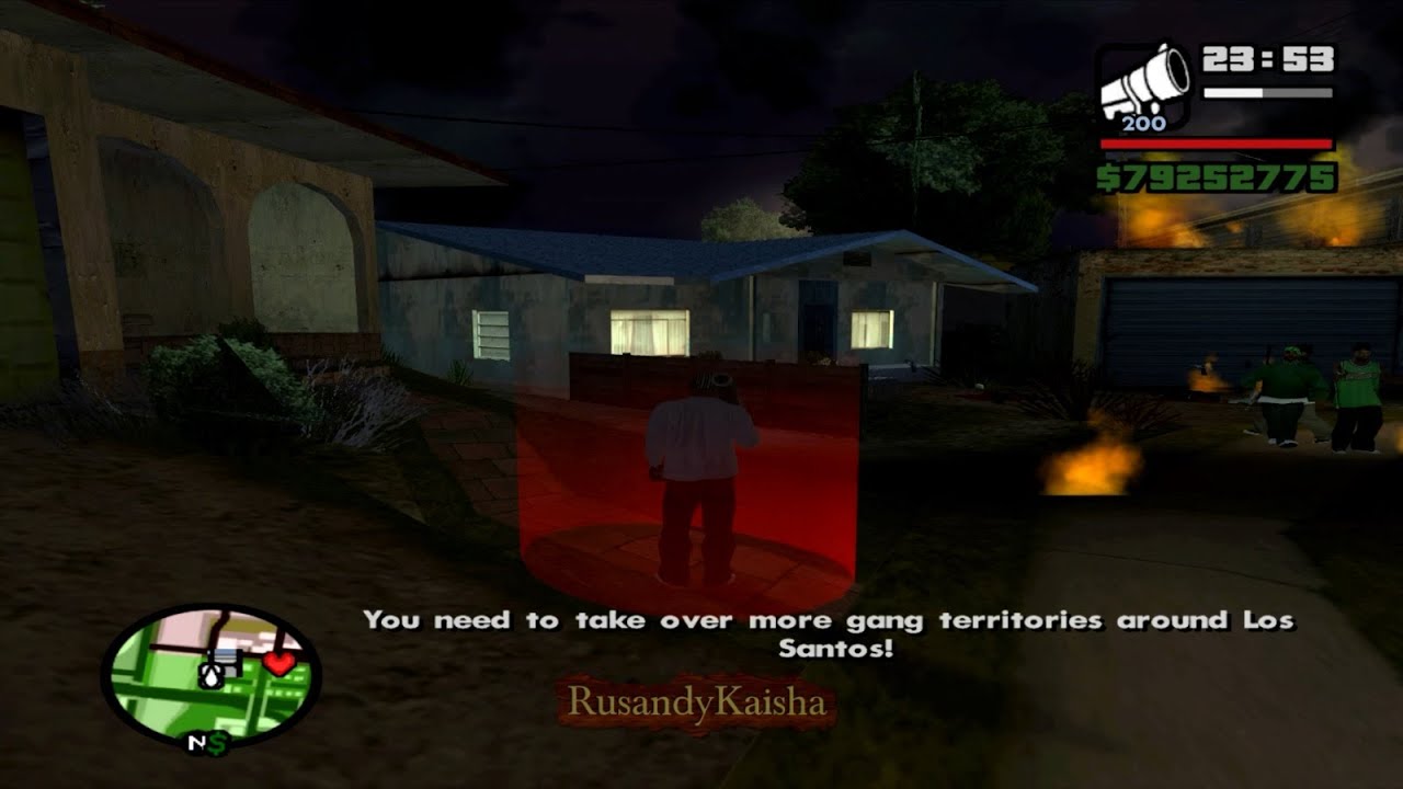 You need to take over more gang territories around Los Santos! [GTA SAN ANDREAS PC]