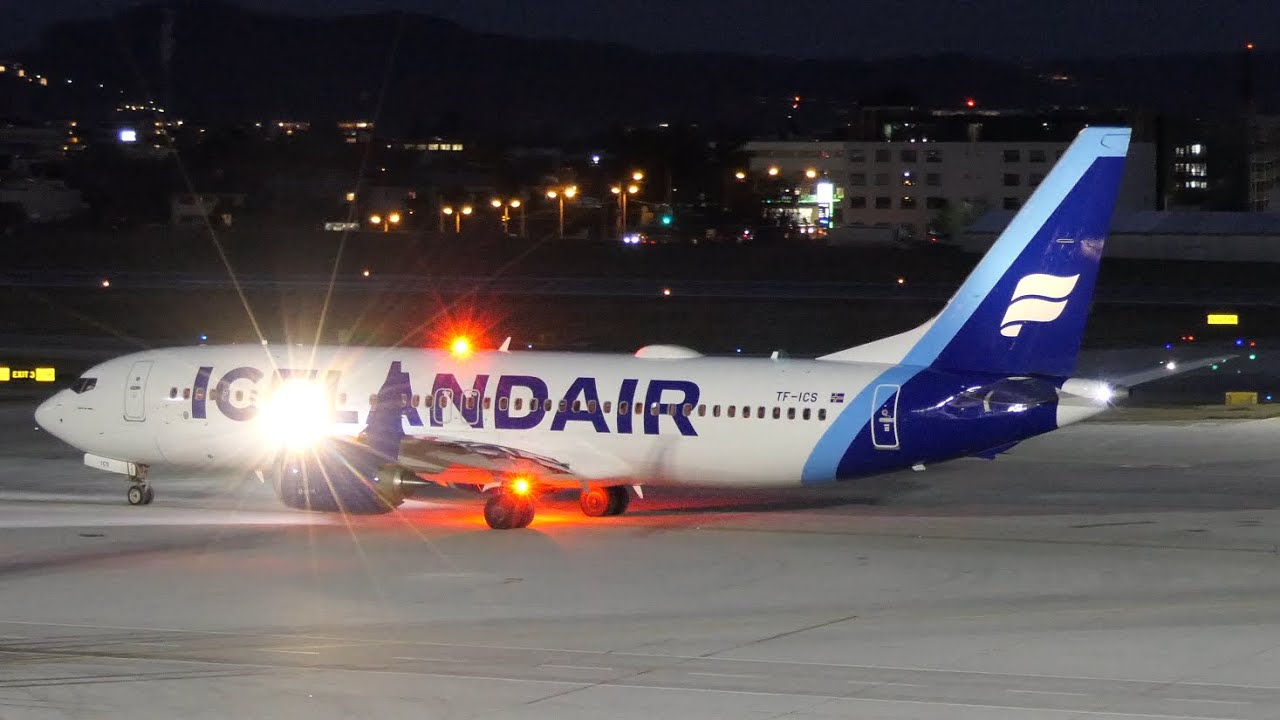 [4K] Nightfall at Salzburg Airport (2023 Winter Charters Part 3)