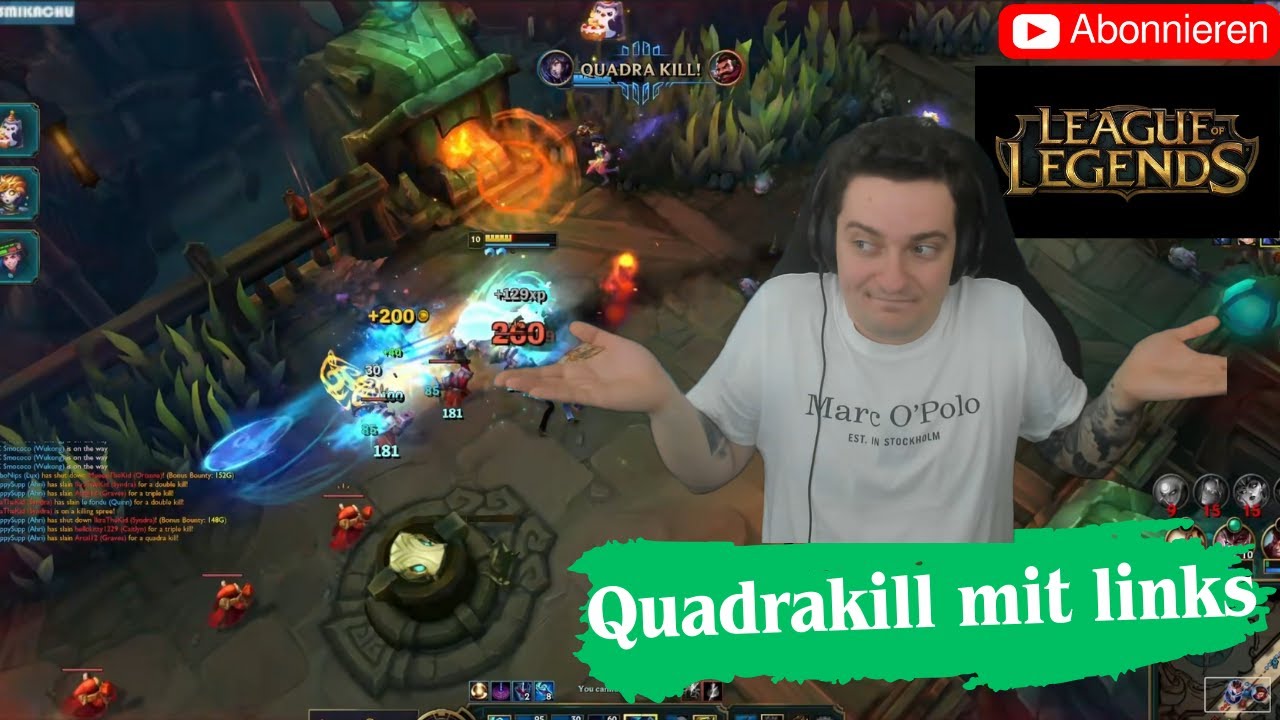 Ahri Quadrakill lässig aussehen lassen - League Of Legends