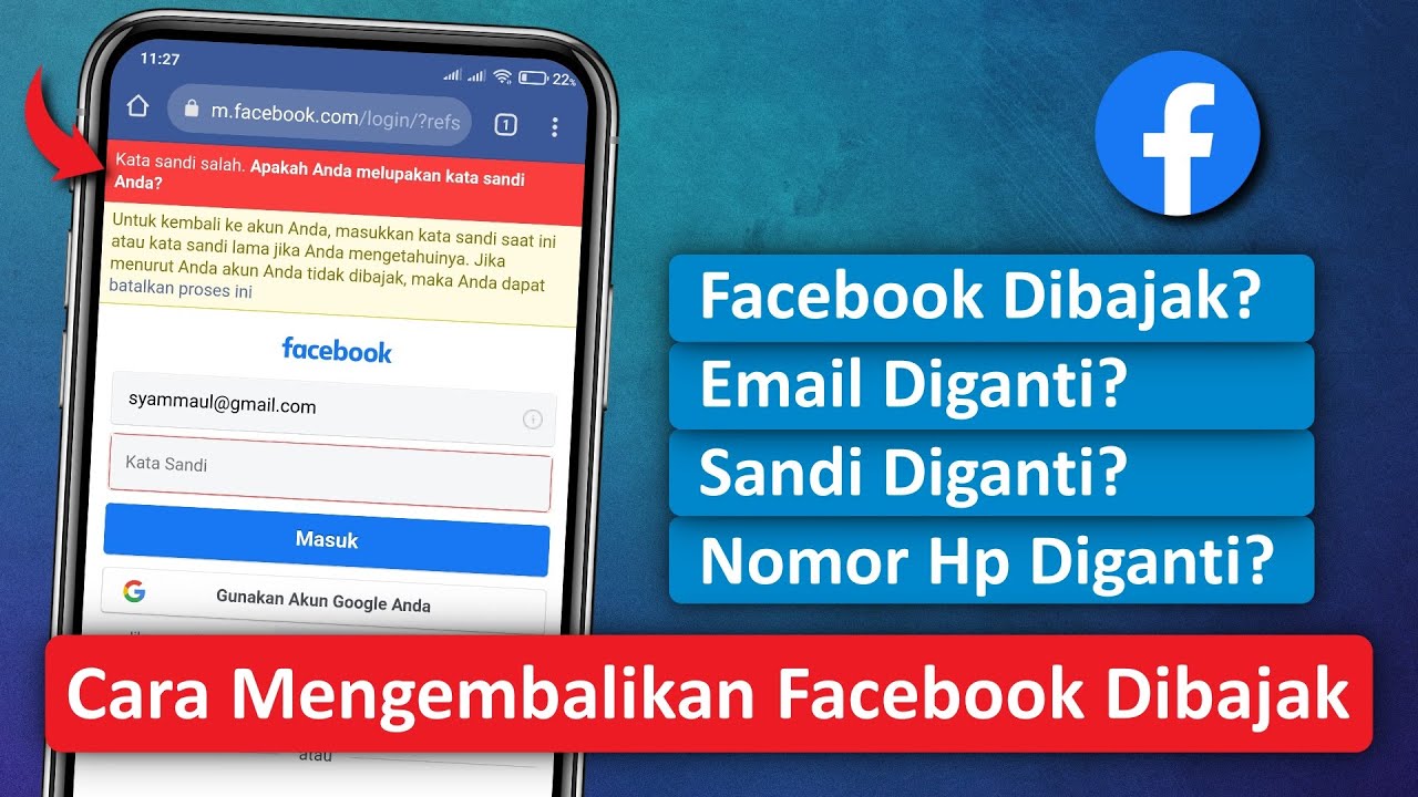 Cara Mengembalikan Akun Facebook yang Dibajak