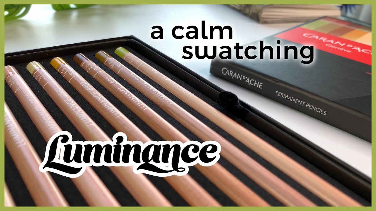 Caran d'Ache Luminance swatching -  Starting a Colour Journal