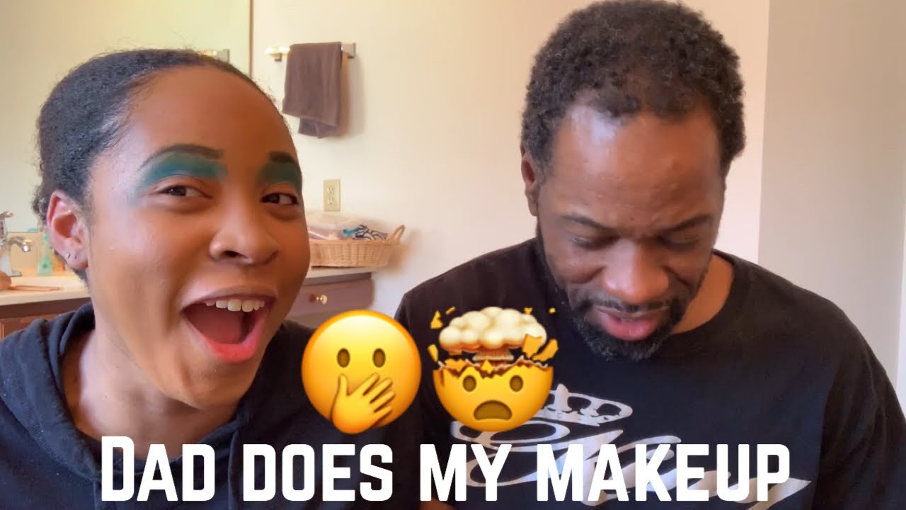 MY DAD DOES MY MAKEUP CHALLENGE ft. JAMES CHARLES X MORPHE PALETTE