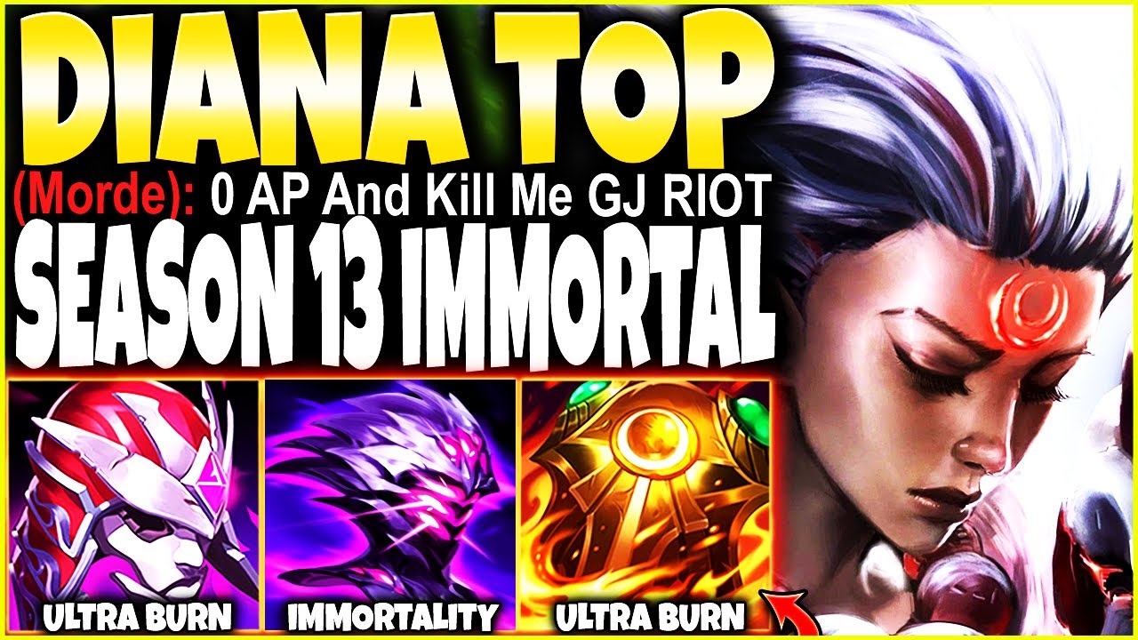 Meet our NEW IMMORTAL Diana Season 13 Jak'Sho Build that will 1v9 CARRY 🔥 LoL Top Diana s13 Gameplay