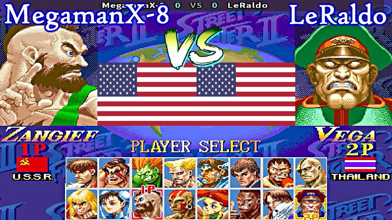Super Street Fighter II X: Grand Master Challenge - MegamanX-8 vs LeRaldo
