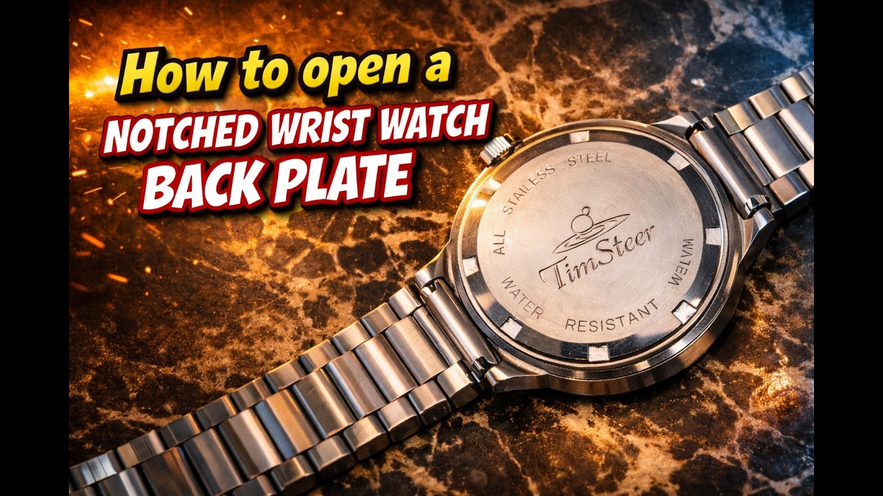 How To Open A Notched Wrist Watch Backplate