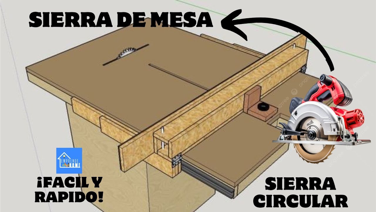 Convierte tu Sierra de Mano en una Sierra de Mesa: Guía Paso a Paso para Cortes Rectos || DIY