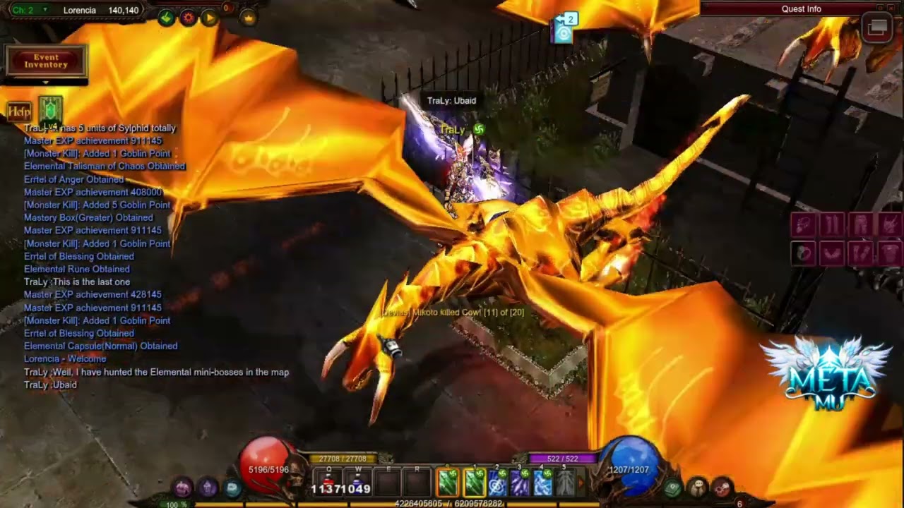 Hunting the Elemental mini-bosses in Acheron - MetaMu - Mu Online