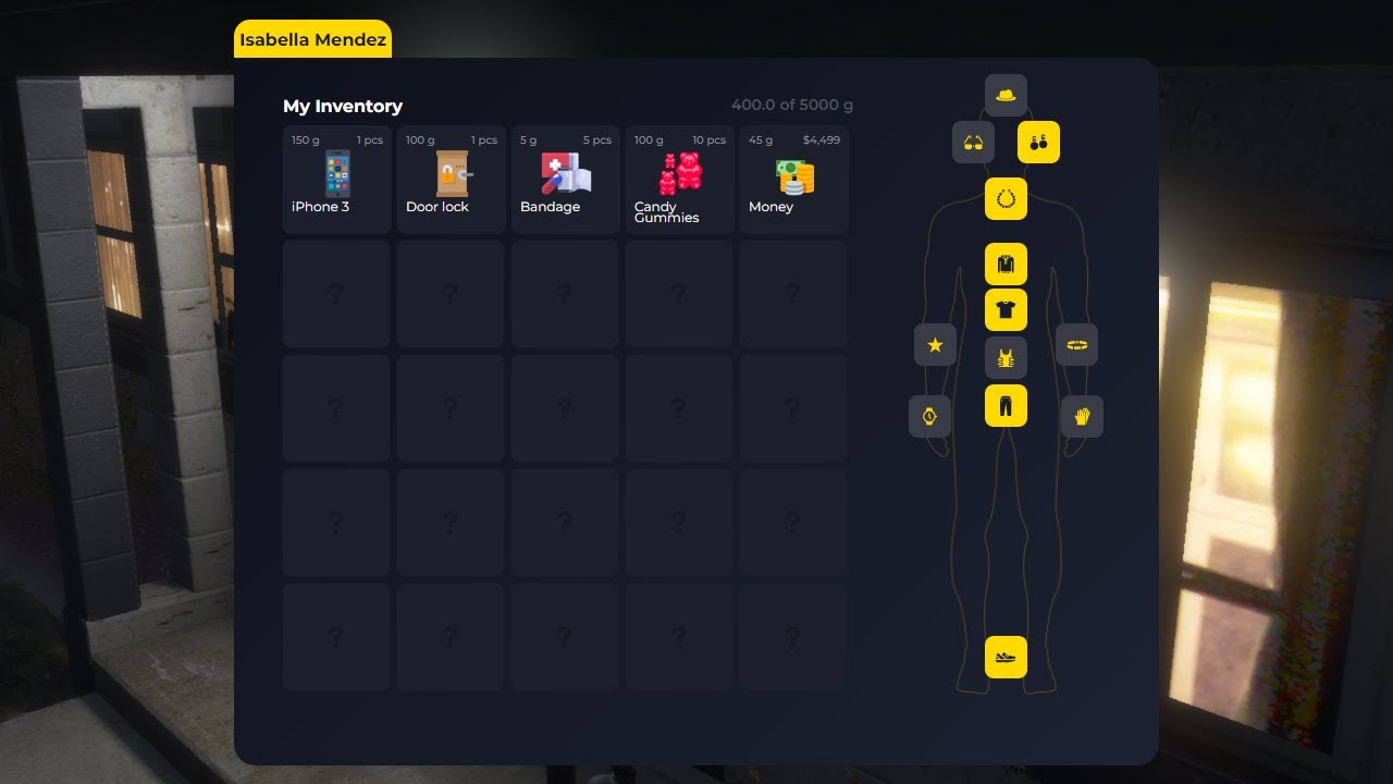 GTA World - Inventory User Interface