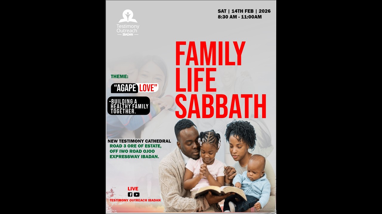 BUILDING A HEALTHY FAMILY TOGETHER | FAMILY LIFE SABBATH | SABBATH SERVICE.