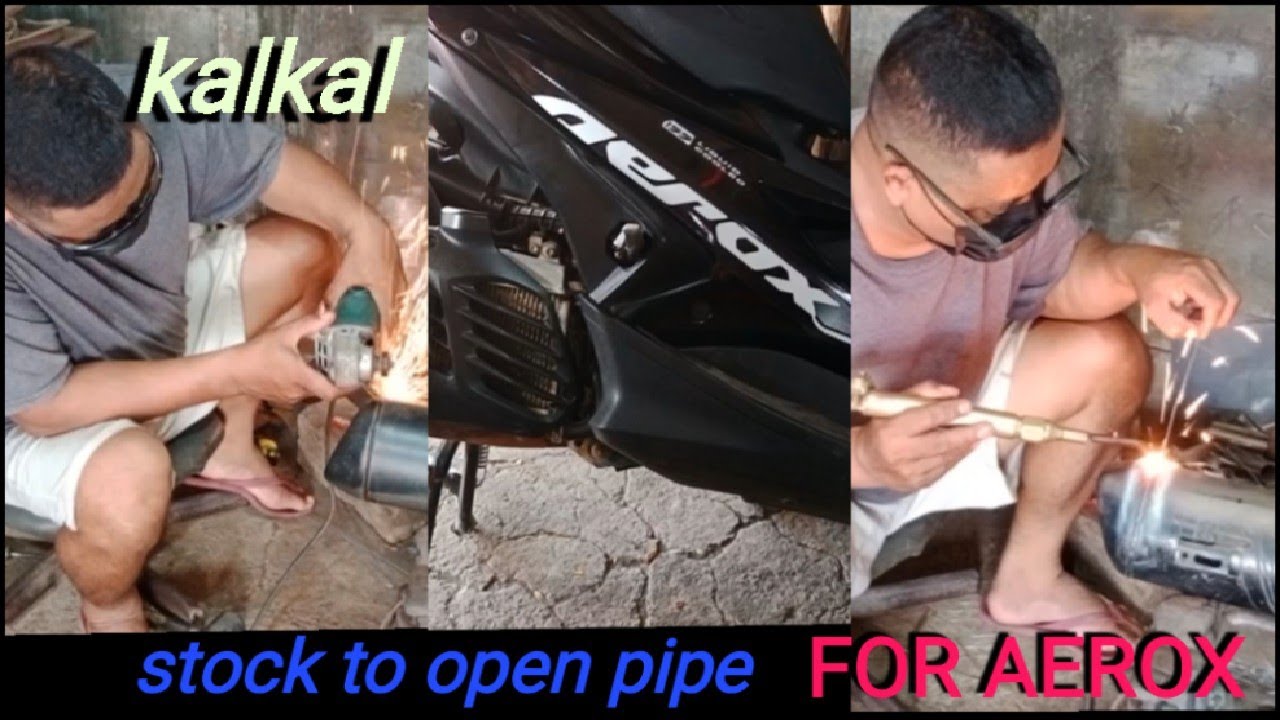 kalkal, from stock to open pipe. Yamaha aerox #yamaha #aerox #motorcycle #trending